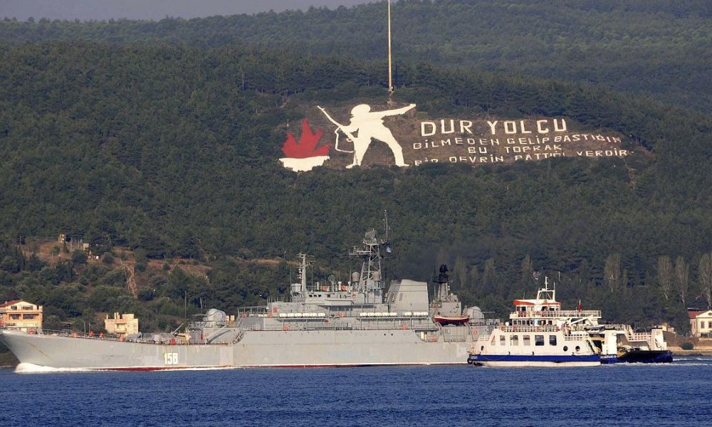 Ukraine’s forces claim to have destroyed a large Russian landing ship in the Black Sea