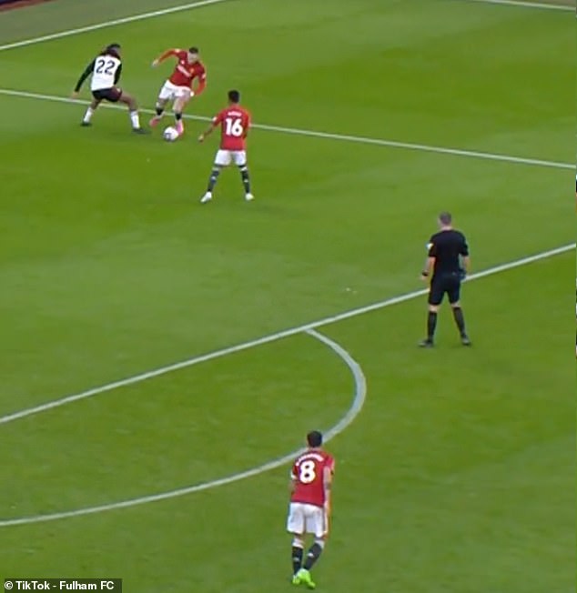 However, moments later the United captain got up off the floor and continued to play on