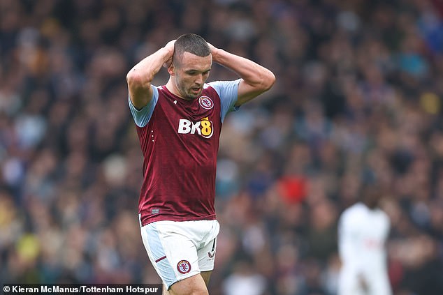 John McGinn was shown a red card for a wild lunge on Destiny Udogie that killed Villa's chances of getting back into the match
