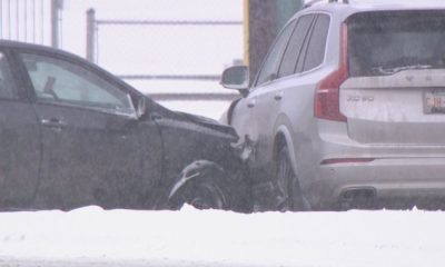 Calgary Police issue traffic advisory after crashes pile up in spring snow - Calgary