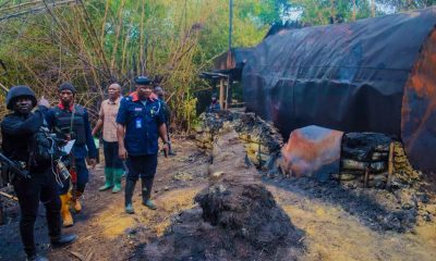 NSCDC uncovers massive illegal oil bunkering site, arrests 5 suspects in Rivers