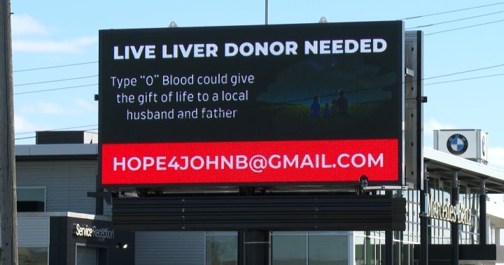 Kingston, Ont., man turns to a billboard to make his plea for a liver donor - Kingston