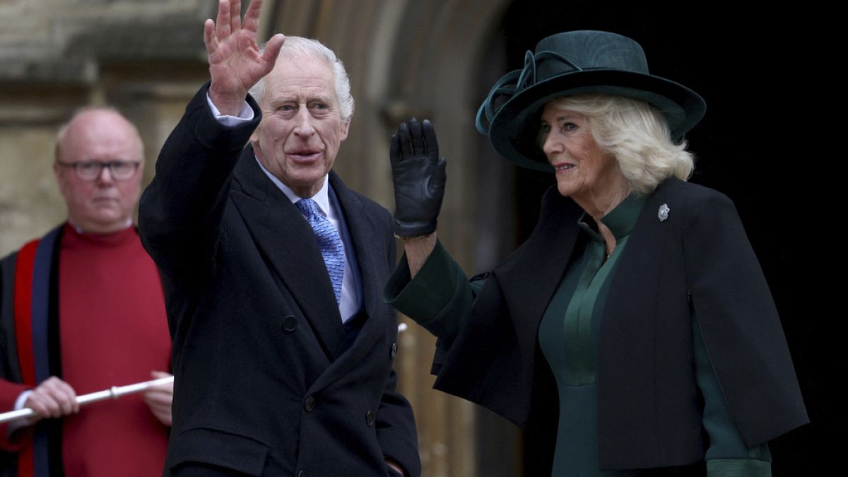 Britain's King Charles attends Easter service, in first public appearance since cancer diagnosis