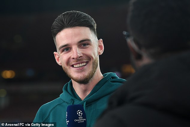 Declan Rice spoke before Arsenal's game with Porto and admitted the price of his new trim