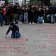 Greeks protest and strike in remembrance of deadliest train crash killed 57