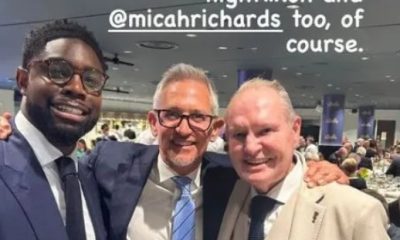 Micah Richards met Gazza with Gary Lineker but was just glad he knew who he was after MoTD first impression