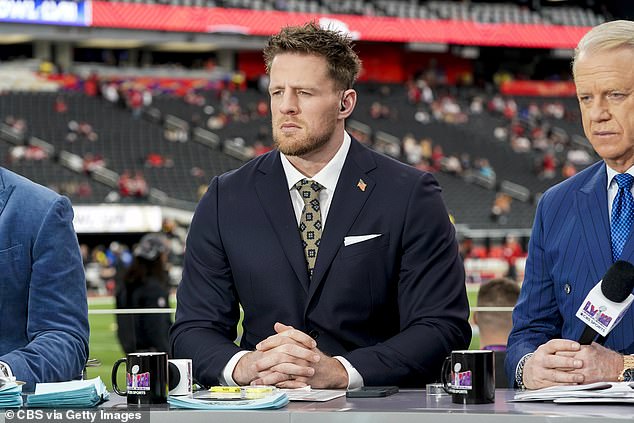 Watt joined CBS as an NFL analyst after finishing his impressive playing career in the NFL