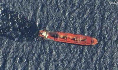 Ship hit earlier by Yemen's Houthi rebels sinks in Red Sea