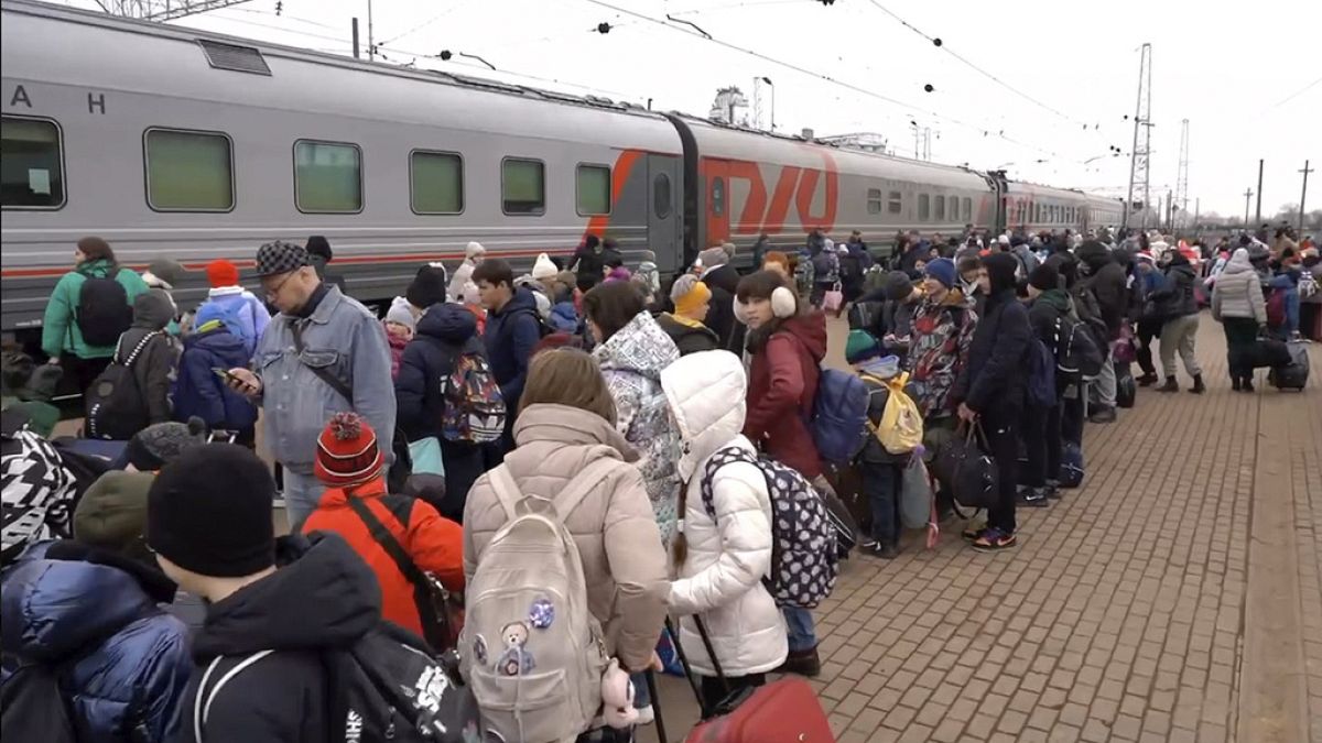 Thousands of children being evacuated from Russian city of Belgorod