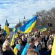 Ukrainians and Russians in Berlin in solidarity against war