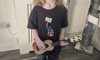 One parent sent their child to school dressed up as Liverpudlian singer Jamie Webster - who, as of writing has not written a book. The child in the picture can be seen wearing a bucket hat which says 'f*** the Tories'