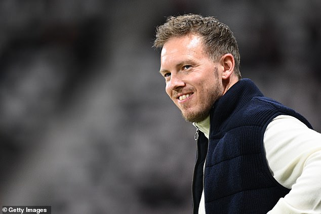 Julian Nagelsmann's contract with Germany is up after Euro 2024, making him available