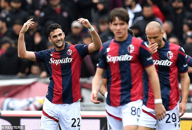 Motta's Bologna side are surprisingly on course to qualify for the Champions League in Italy