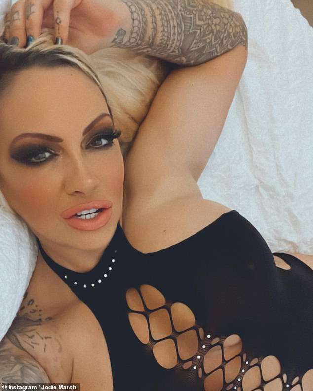Glamour model Jodie Marsh (pictured) also endorses CBD Gummies to her followers on social media