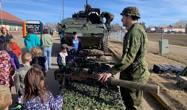Alberta school honours children from military families - Edmonton