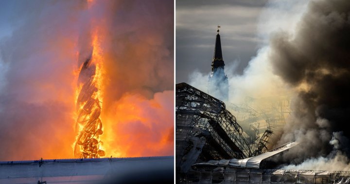 Copenhagen fire: Inferno hits historic stock exchange, toppling iconic spire - National