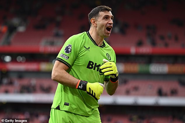 Emiliano Martinez, who also has strong Arsenal connections, produced an impressive display