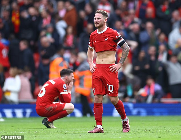 That came after Liverpool lost 1-0 at home to Crystal Palace in a blow to their title ambitions