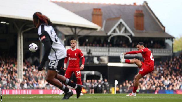 Only Jamie Redknapp, with eight, and Steven Gerrard (seven) have scored more Premier League direct free-kicks for Liverpool than Trent Alexander-Arnold