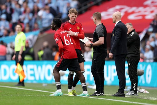 Scott McTominay subbed off in Manchester United vs Coventry