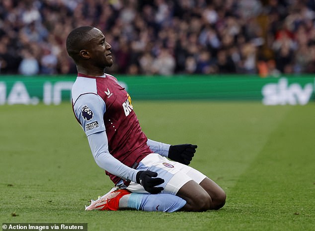 Moussa Diaby opened the scoring for Aston Villa with a thunderbolt from the edge of the box