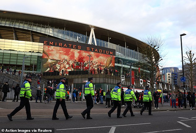 Security was increased at each venue following the threat to the Champions League matches