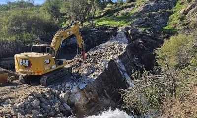 The removal of Torreval Dam at Cega River, Spain in autumn of 2023