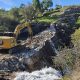 The removal of Torreval Dam at Cega River, Spain in autumn of 2023