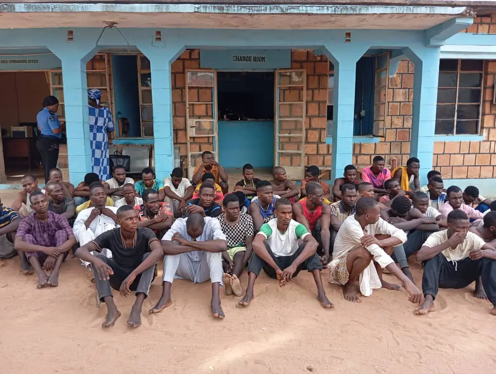 Girls among 49 arrested suspects of Yola's notorious Shila Boys robbery gangs