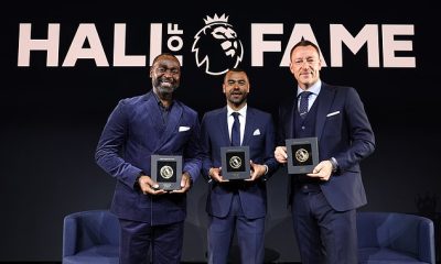 Andy Cole, Ashley Cole and John Terry were presented with medallions featuring their names