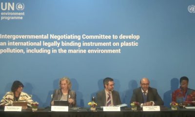 Press conference at the fourth session of the Intergovernmental Negotiating Committee on plastic pollution, including in the marine environment (INC-4) at the Shaw Centre in Ottawa, Canada