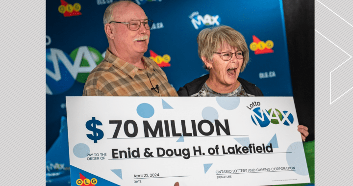 Ontario couple celebrates $70M Lotto Max win after keeping it secret for 2 months