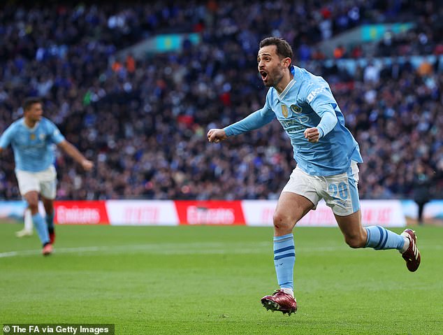 Bernardo Silva's late strike secured a place in the FA Cup final for Manchester City