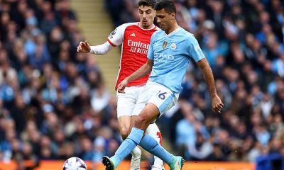 Rodri ran the game in midfield but they were unable to find a way through the Arsenal defence