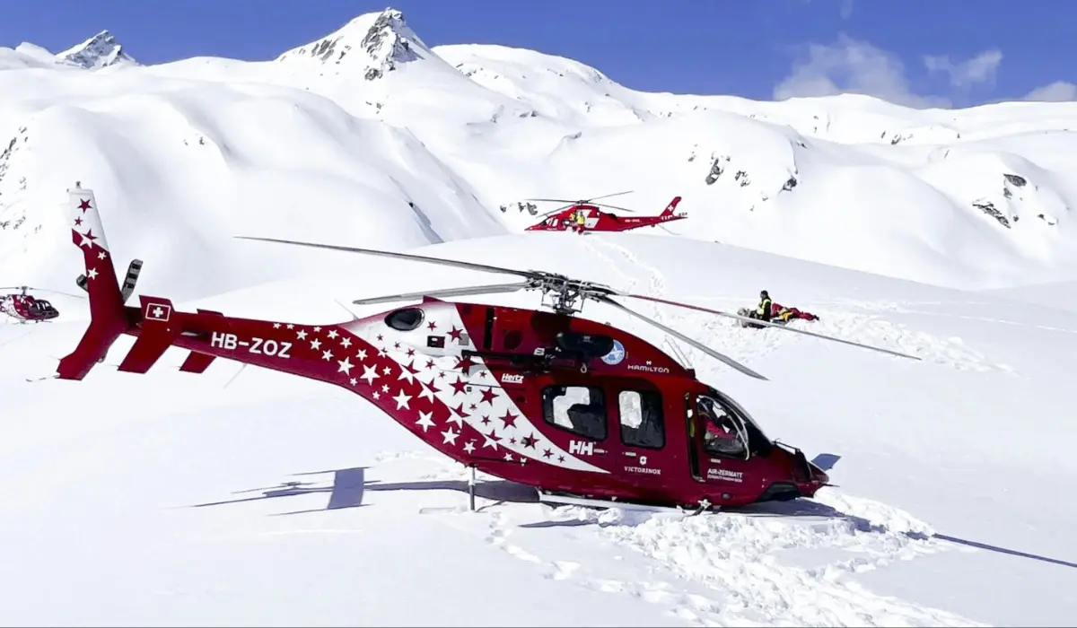 Three die in Swiss Alps helicopter crash