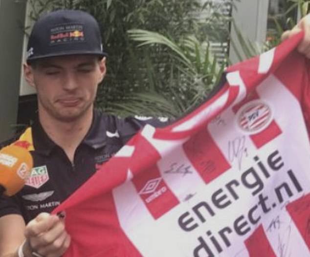 Formula One star and world champion Max Verstappen follows Eredivisie champions-in-waiting PSV