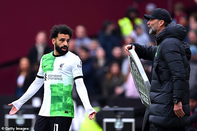 The 31-year-old was involved in a heated exchange with his manager Jurgen Klopp during Liverpool's 2-2 draw with West Ham last weekend