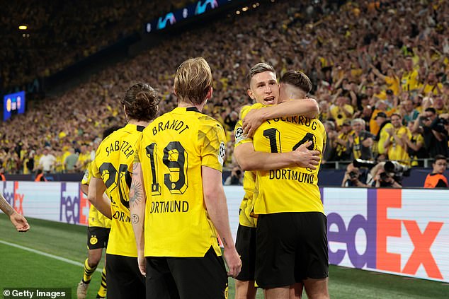 The Bundesliga will have five teams in the competitions  after Dortmund's win over PSG