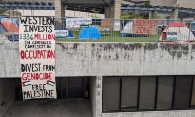 Pro-Palestinian encampment enters 2nd day at Western University - London