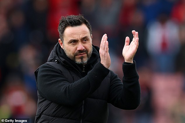 Roberto De Zerbi revealed he wants to stay at Brighton and is in talks with owner Tony Bloom