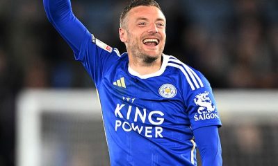 Jamie Vardy and his Leicester team-mates secured promotion to the Premier League on Friday