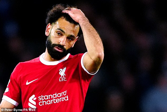 Mohamed Salah has faced criticism for his lacklustre showing in recent matches for the Reds