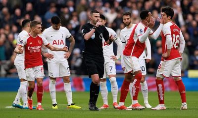 Michael Oliver will only be on VAR duty in the Premier League this weekend - after coming under fire during the North London Derby
