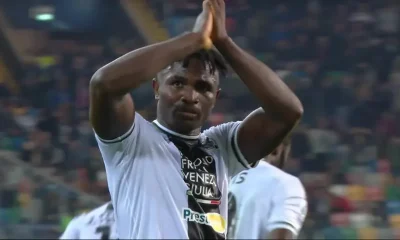 Serie A: Ehizibue talks up Success' performance in Udinese's draw against Napoli
